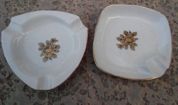 Limoges 1960s Ladies Ashtrays