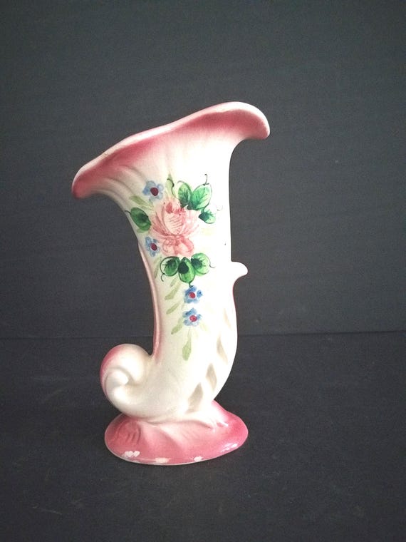 Occupied Japan Footed Pink Vase