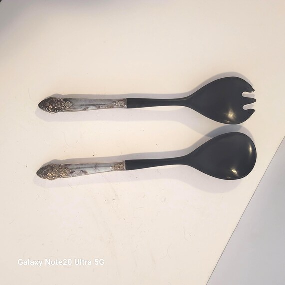 Silverplate Handled Salad Servers