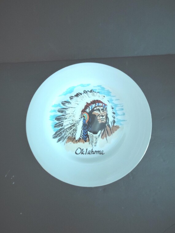 Unusual Vintage Oklahoma Wall Plate