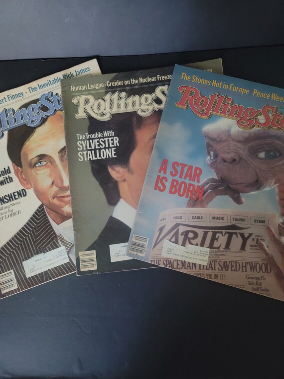 Set of 3 Rolling Stone Magazines 1982