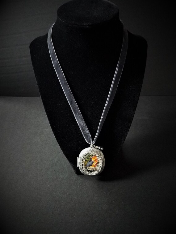 Bird Locket Necklace