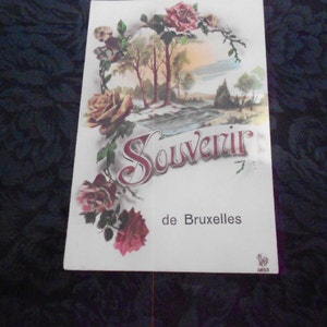 Cartão postal vintage da Bélgica