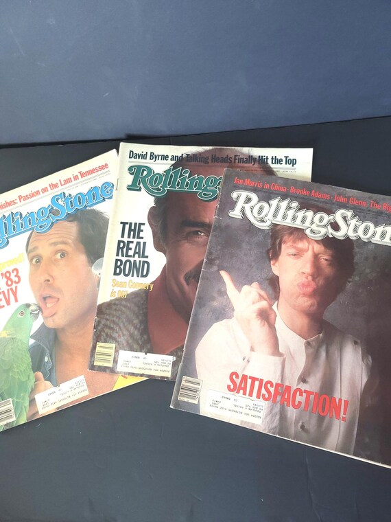 1983 Vintage Rolling Stone Magazines Set of 3