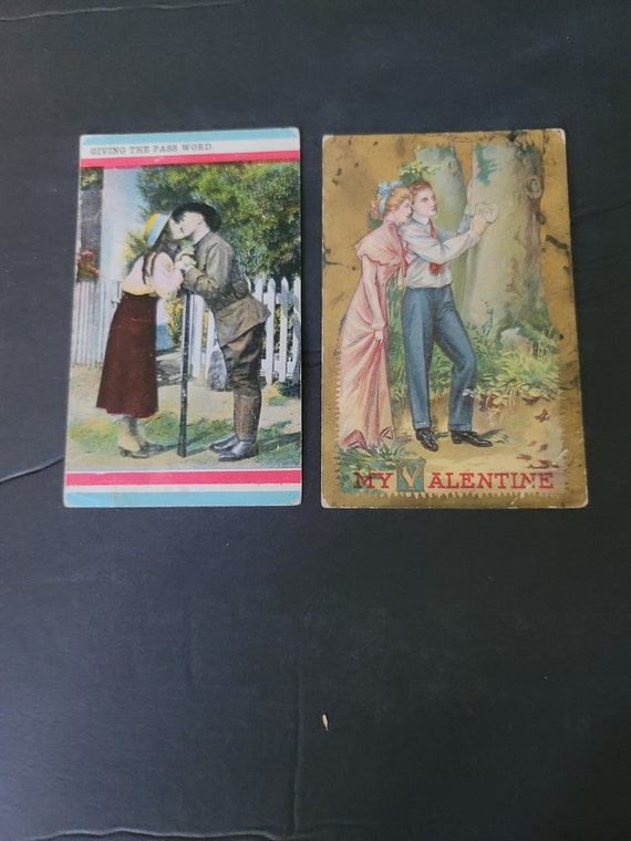 2 Valentine Postcards