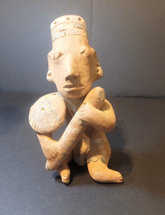 Pre Columbian Style Terra Cotta Figurine