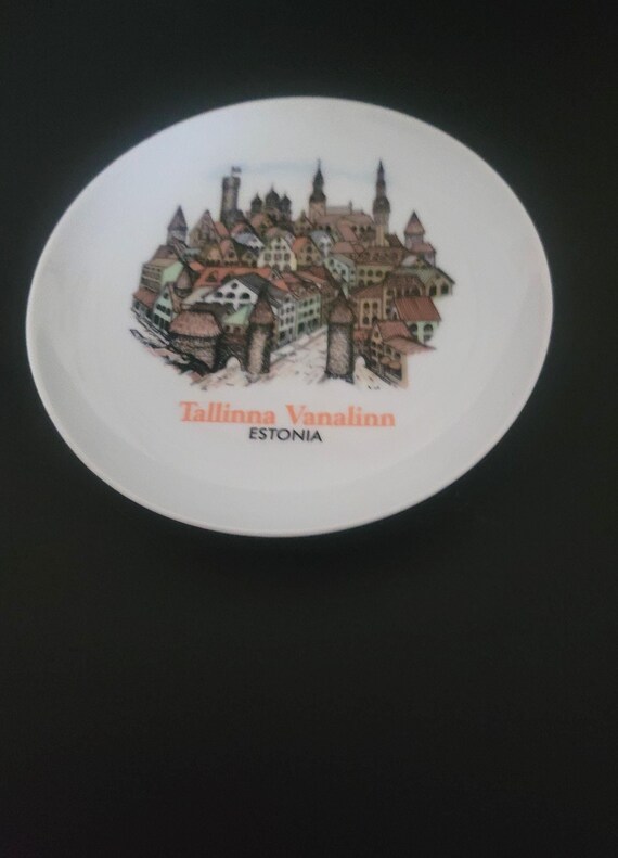 Estonia Vintage Souvenir Plate