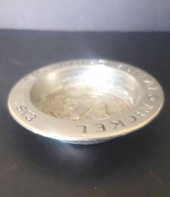 Avon The First Buffalo Nickle Trinket Dish/Ashtray