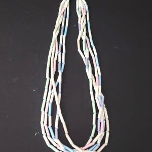 Pastel Bead Necklace Circa 1970