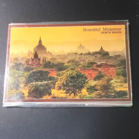 Set of 6 Bagan Myanmar Unused Postcards#4