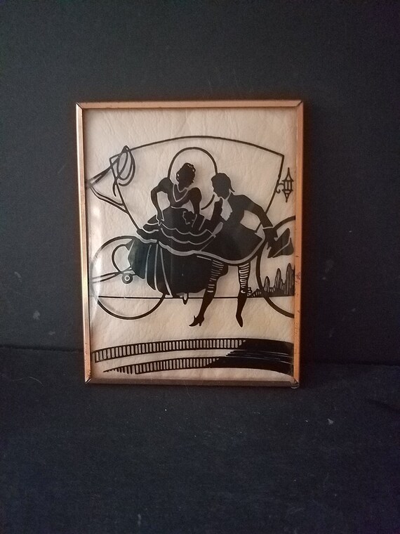 Bubble Glass Silhouette Painting