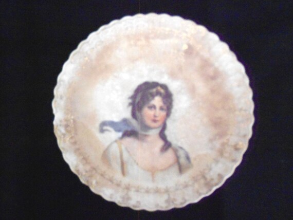 Advertising Antique Sterling China Plate