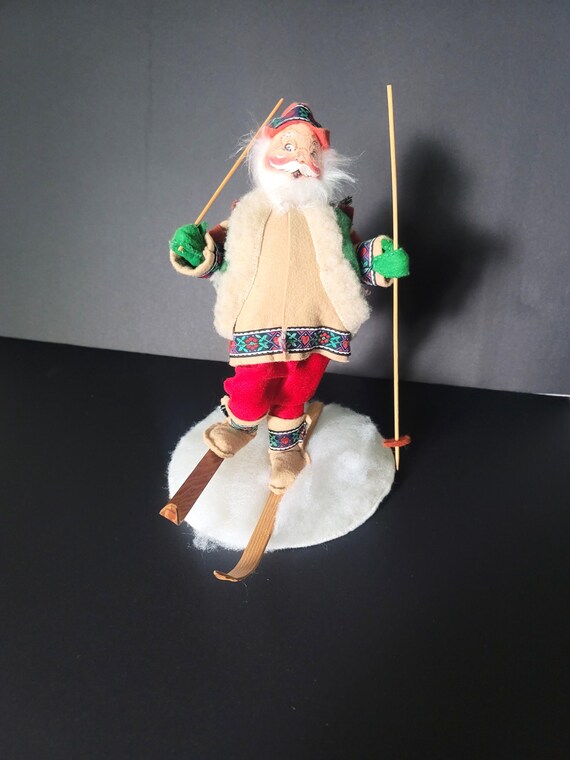 Annalee Old World Skier Santa Claus