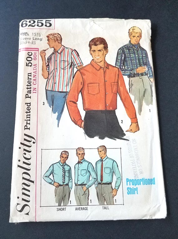 Simplicity Mens Proportioned Shirt 6255