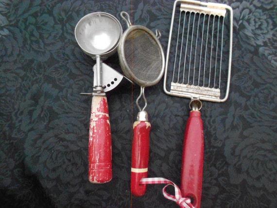 Red Handled Kitchen Tools