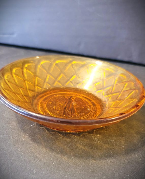 Virgo Small Amber Bowl