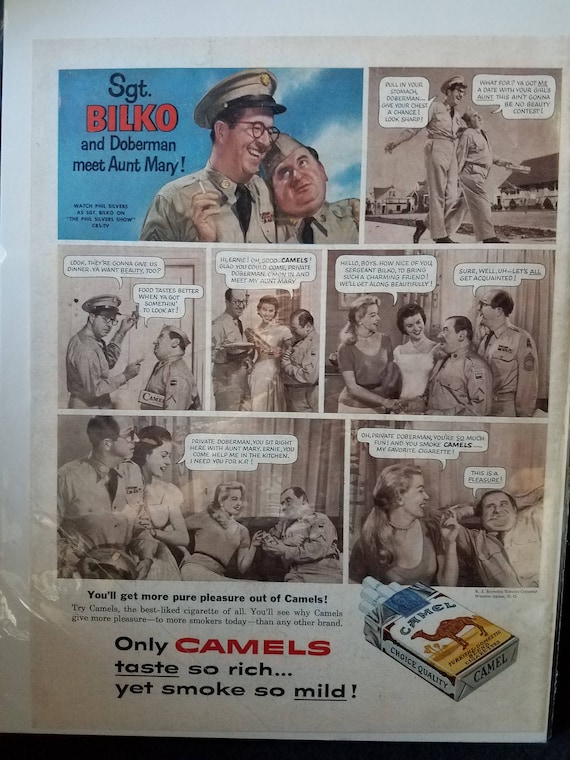 Sgt Bilko vintage Camel Ad