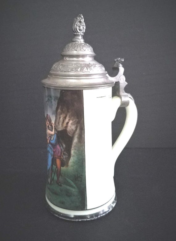 German Lithopane Steins