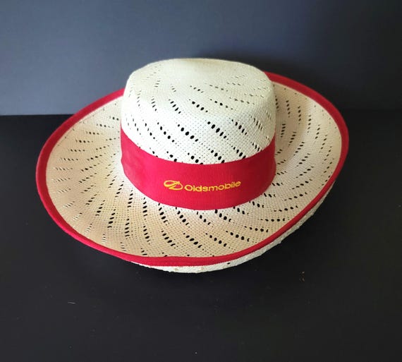Oldsmobile Vintage Straw Hat by Sonni San Francisco