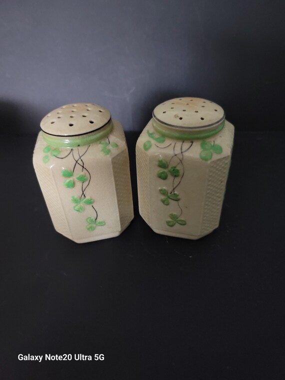 Large 1930s Salt and Pepper Shakers