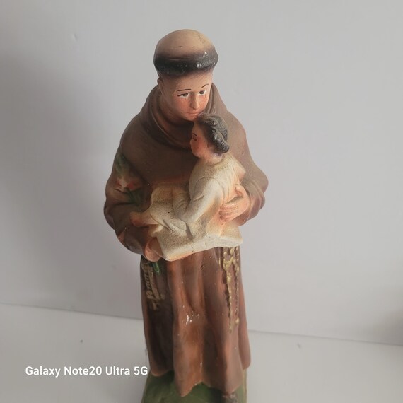 St Anthony Large Chalkware Statue