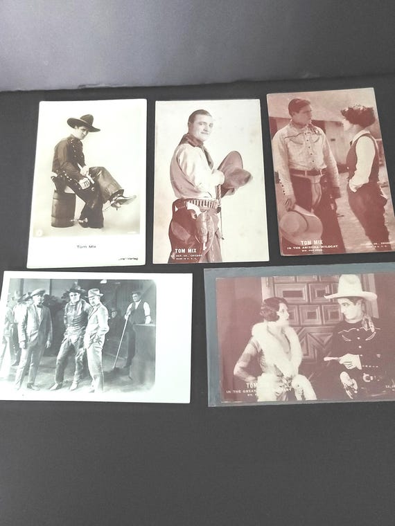 Tom Mix Set of 6 Postcards circa 1925