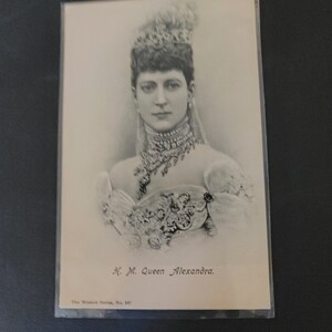Queen Alexandria Postkarte frühe 1900er Jahre