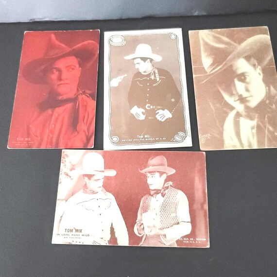 Tom Mix Postcards Set of 4