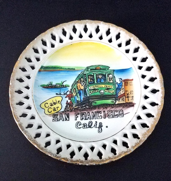 1950s Souvenir San Francisco Plate