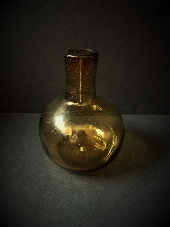 Antique Hand Blown Glass Bottle