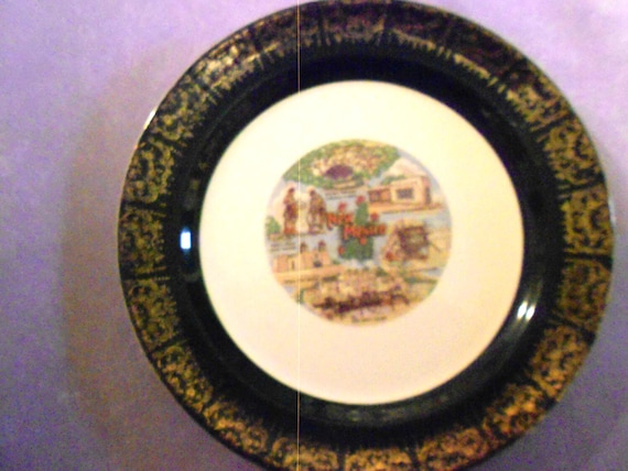 New Mexico Souvenir Plate Mid Century