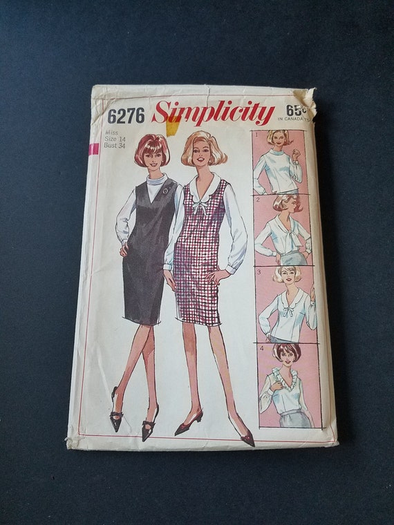 1965 Simplicity Dress Pattern Womens