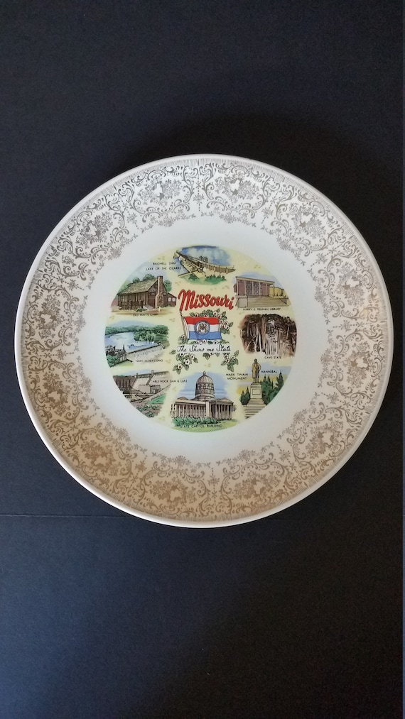 1970 Homer Laughlin Missouri Souvenir Plate