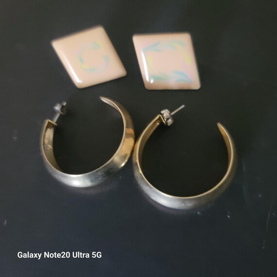 Vintage Post Earrings