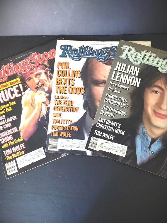 3 Rolling Stone Magazines 1985