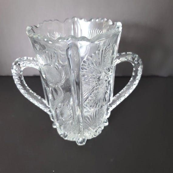 Cut Glass Crystal Celery Vase circa 1940