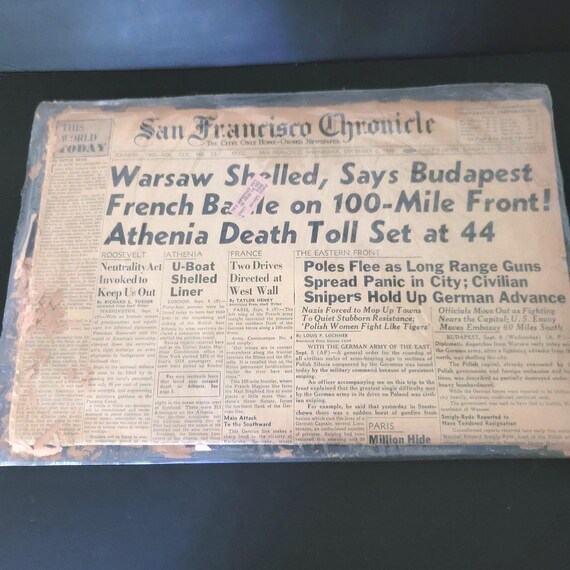 San Francisco Chronicle September 1938