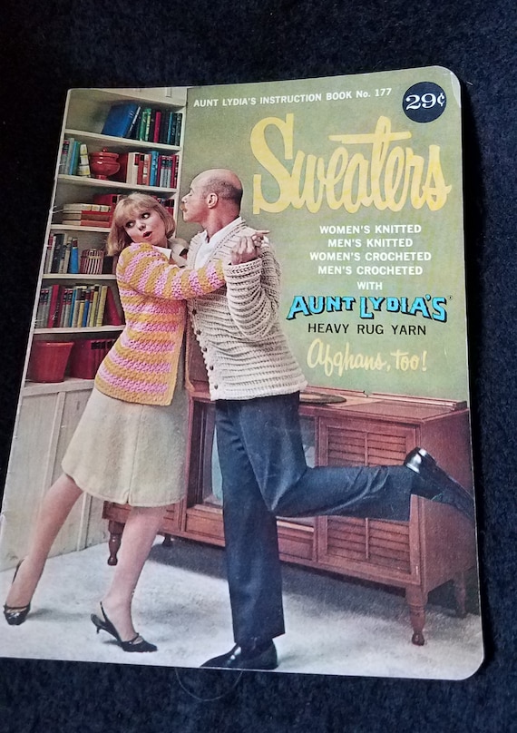 Aunt Lydia's Knit and Crochet Instruction Booklet 1960s