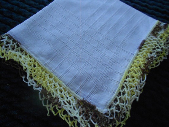 Vintage Tatted Lace Trimmed Hankerchiefs