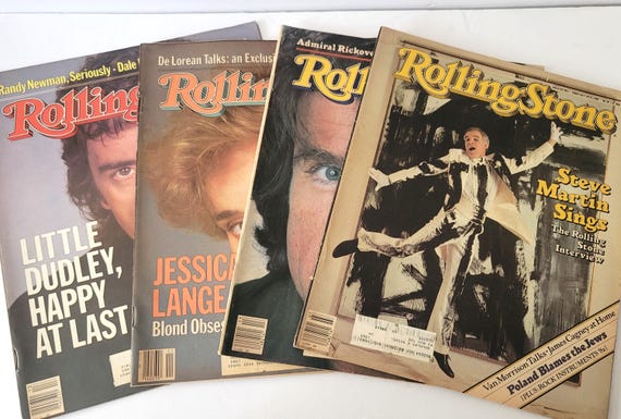 82 and 83 Rolling Stone Magazines Set of 4