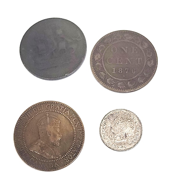 Canadian Coin Collection: 1876, 1910, 1880, 1800s Trade Token Lot 13