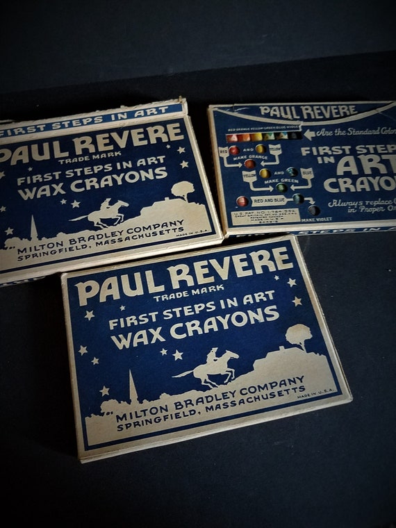 Vintage Paul Revere First Steps in Art Crayons