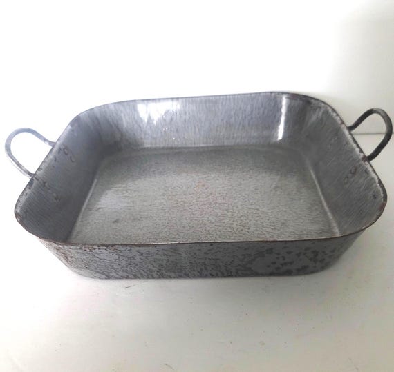 Enamelware Antique Square Pan