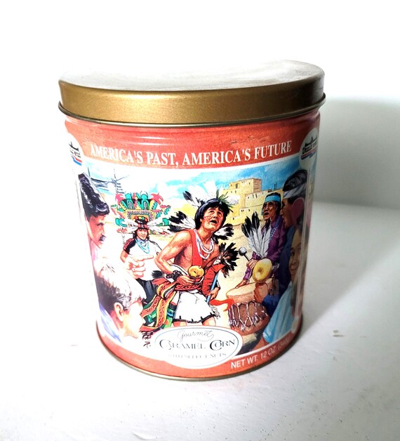 Vintage Trails End Popcorn Tin