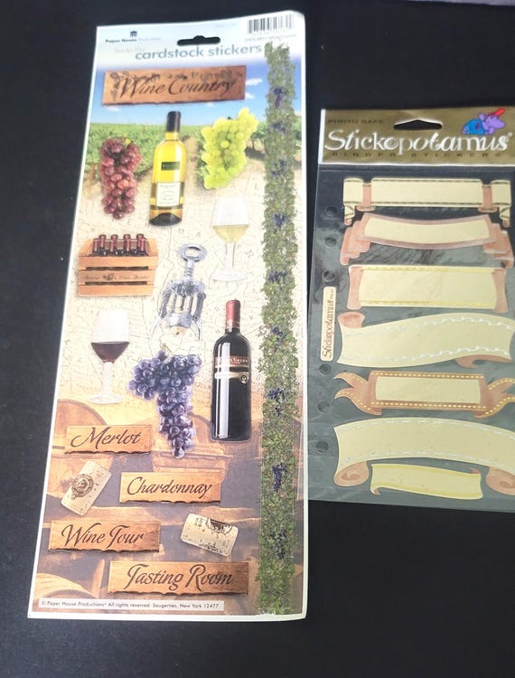 Wine Country and Banner Stickers