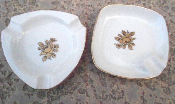 Limoges 1960s Ladies Ashtrays