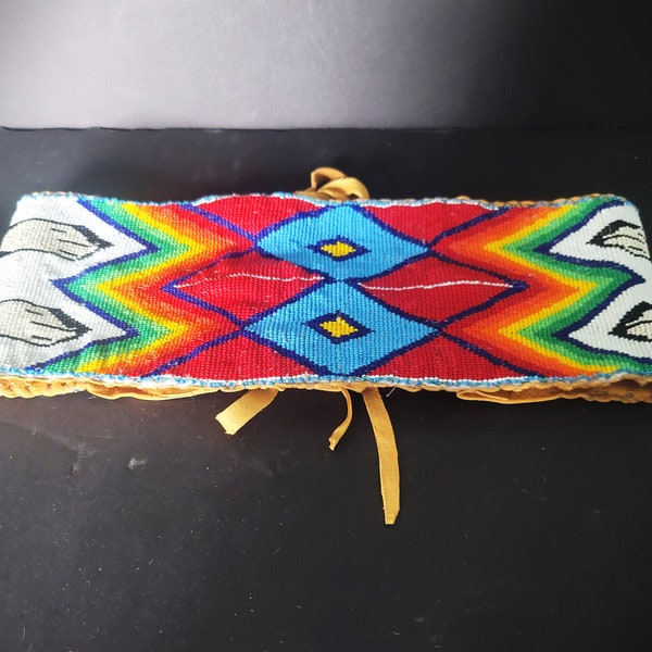 Native American Beaded Regalia Belt