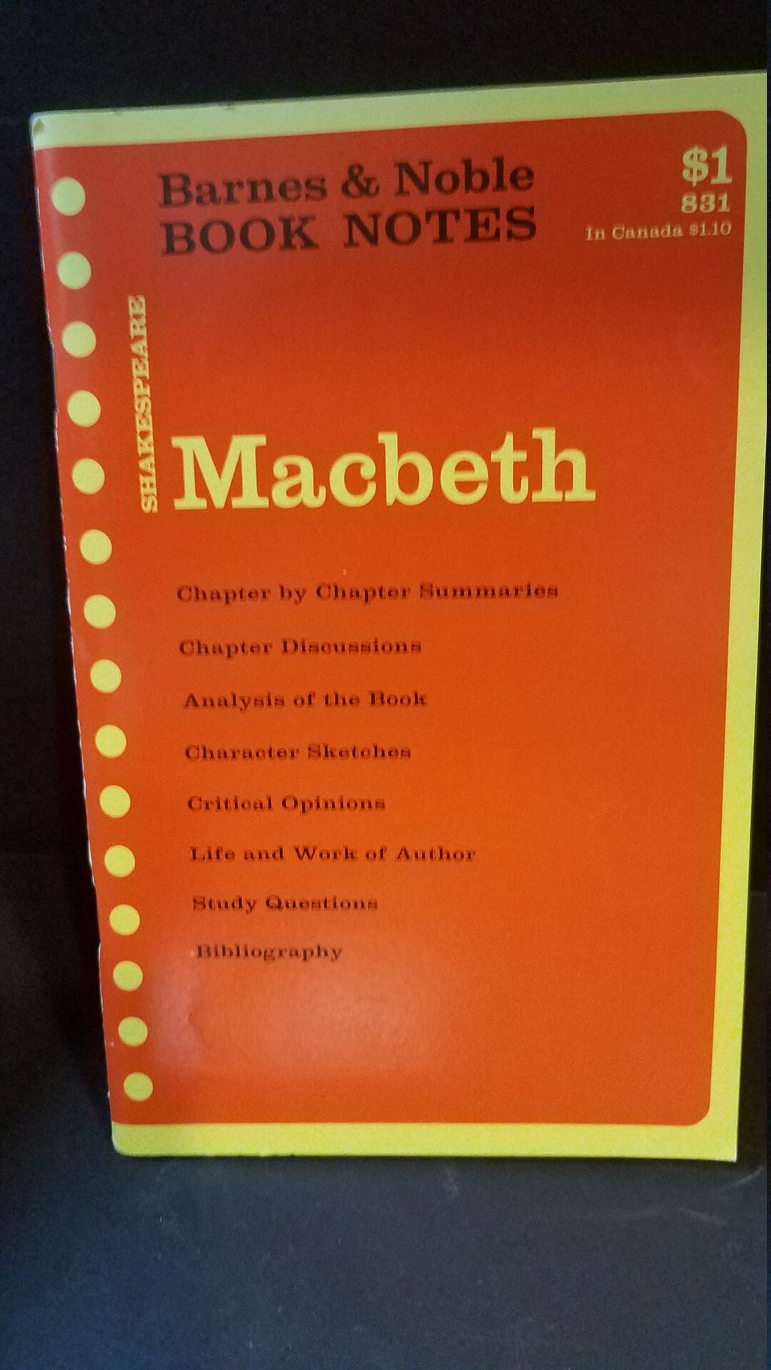 Macbeth B and N Book Notes1967 - Etsy