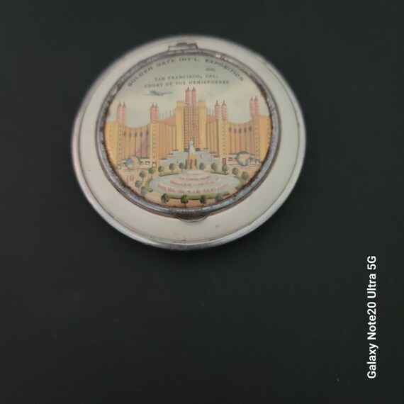 Golden Gate International Expo Souvenir Compact 1940