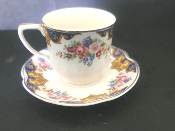 Johnson Brothers England Pareek Demitasse Cup and Saucer